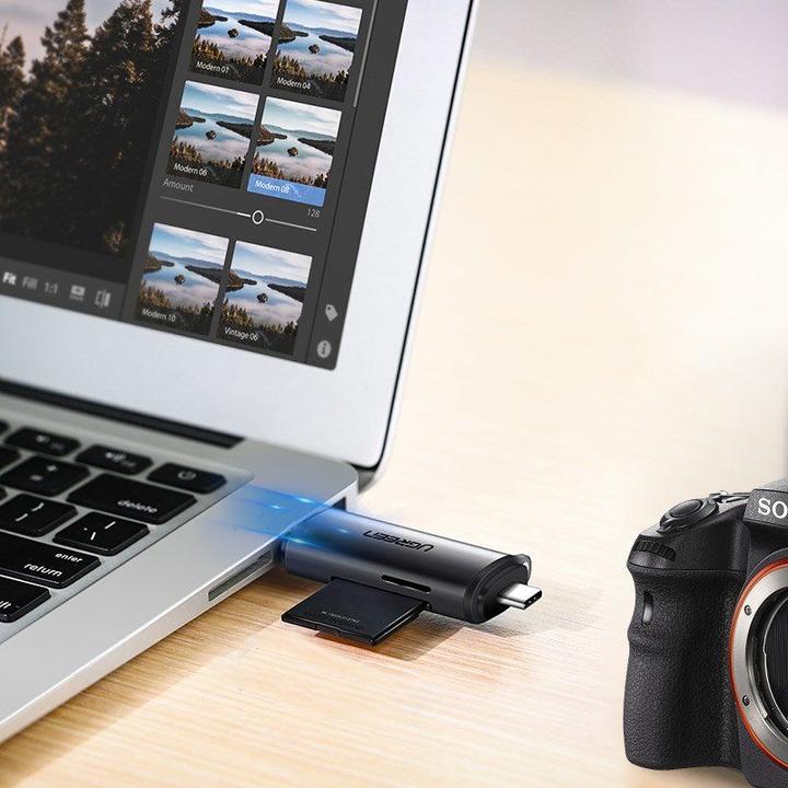 Actual product image Ugreen USB-C and USB-A - TF SD 3.0 (USB, USB-C)