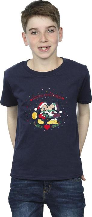 Actual product image Disney Boys Mickey Mouse Mickey Minnie Christmas T-Shirt (140, 146)