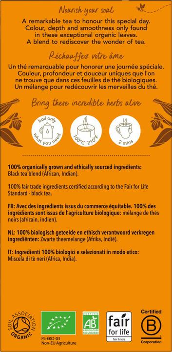 Nährwerte und Zutaten Pukka English Breakfast (91 g)