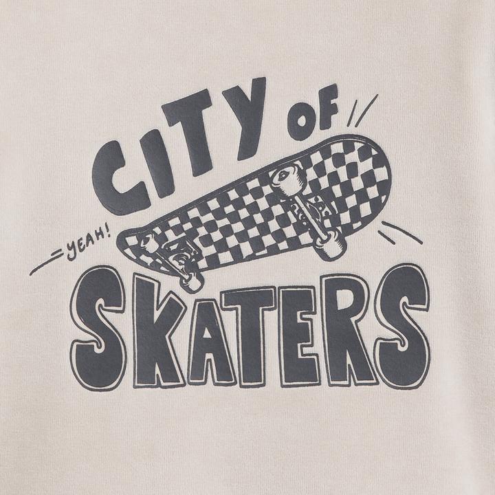 Produktbild La Redoute Collections Pyjama aus Samt mit Skaterprint (128)