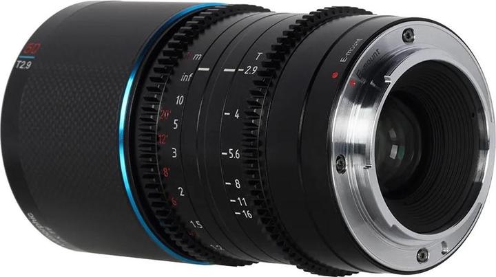 Actual product image Sirui Saturn 50mm T2.9 1.6x anamorphic carbon full-frame lens Fuji X-Mount X50B (Blue Flare) (Fujifilm X, full size)