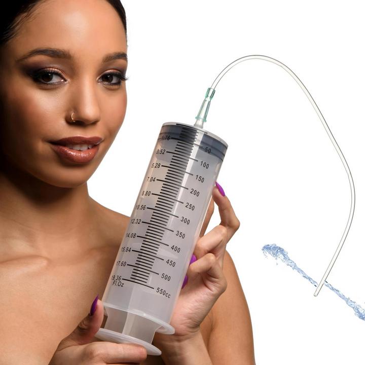 Actual product image CleanStream Syringe W/ Tube - 550ml
