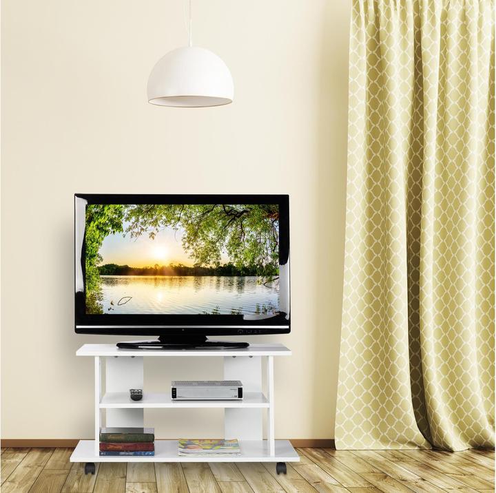 Immagine prodotto Relaxdays Mobiletto per la Televisione con Ruote (80 x 40 x 45 cm)
