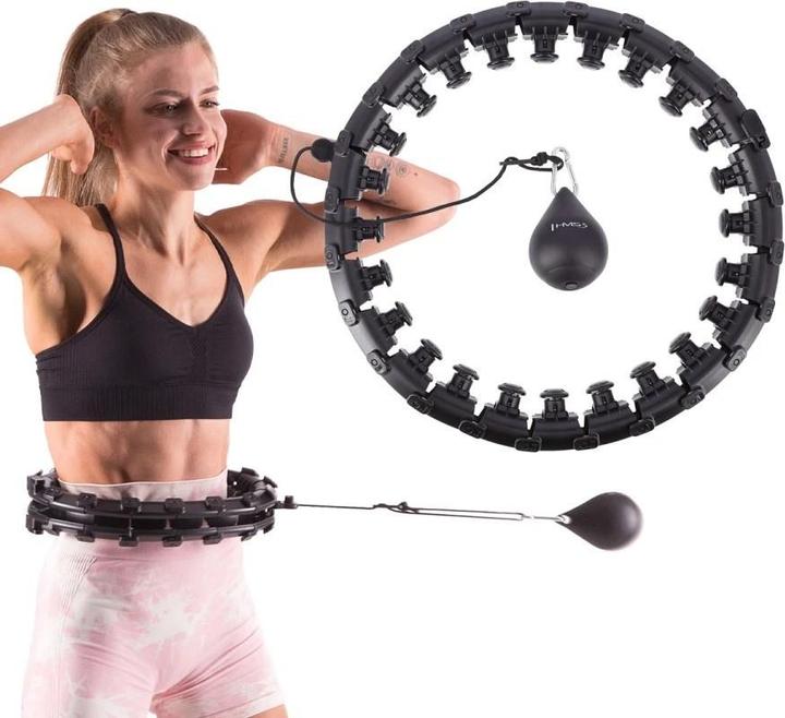 Immagine prodotto HMS HHW01 Nero HULA HOOP CON PESO (1250 g)