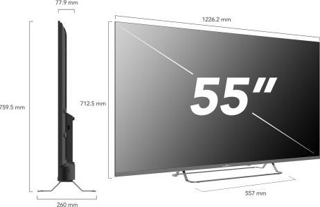 Image du produit Smart Tech 55UG02V 55" 2V Led Tv (55", QLED, 4K)