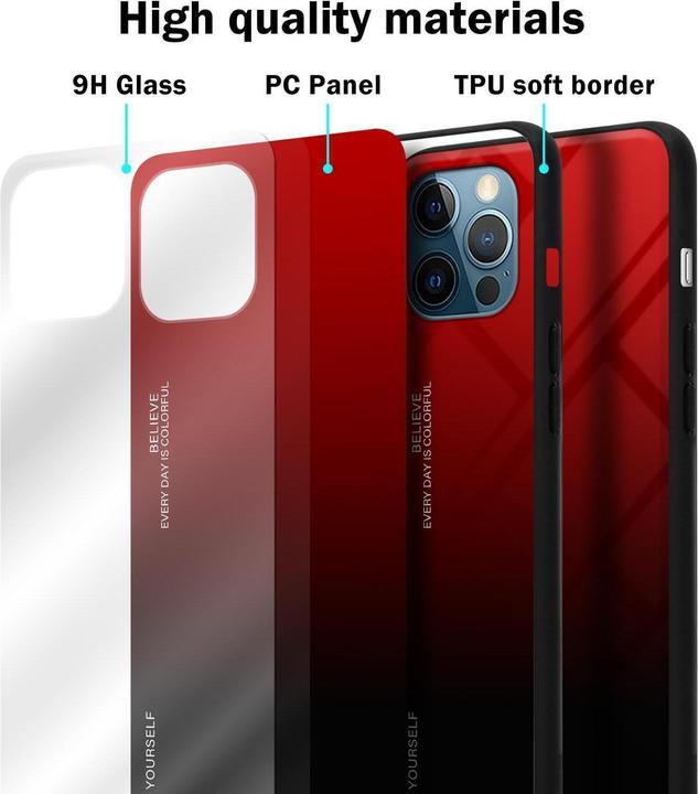 Actual product image Cadorabo TPU 2 colors glass envelope (Apple iPhone 13 mini)