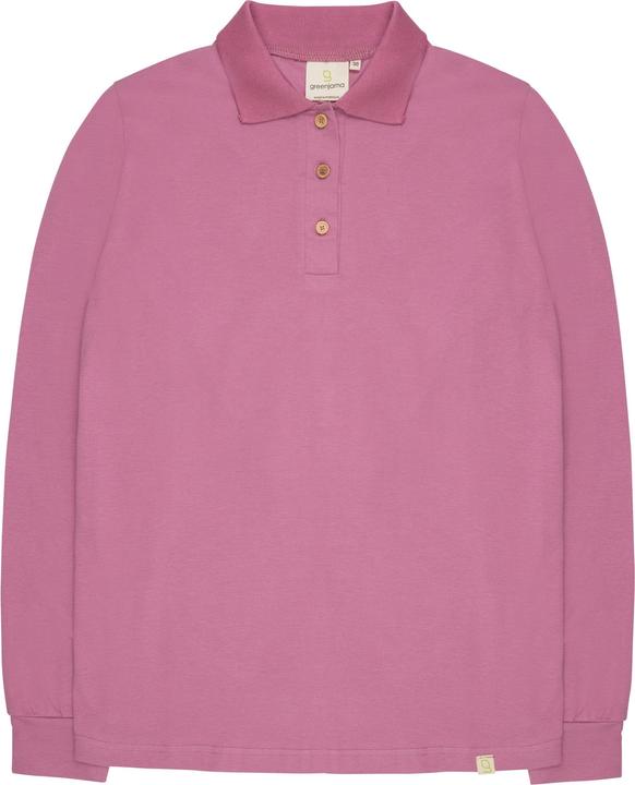 greenjama Langarm-Shirt mit Polo-Kragen