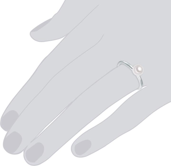 Immagine prodotto Valero Pearls Donna in argento sterling con perle d'acqua dolce coltivate - 3914 (56, 925 Argento)