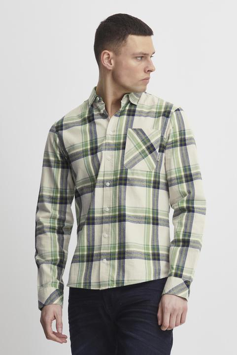 Actual product image Blend Long sleeve plaid shirt with pocket (M)