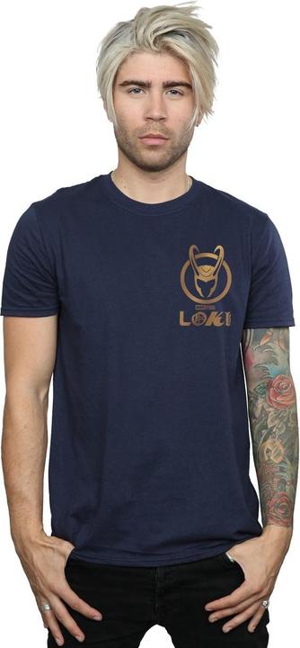 Produktbild Loki Horn Logo Faux Pocket TShirt (5XL)
