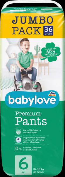 Produktbild dm babylove Premium-Pants (Gr. 6, Tragepack, 36 Stück)