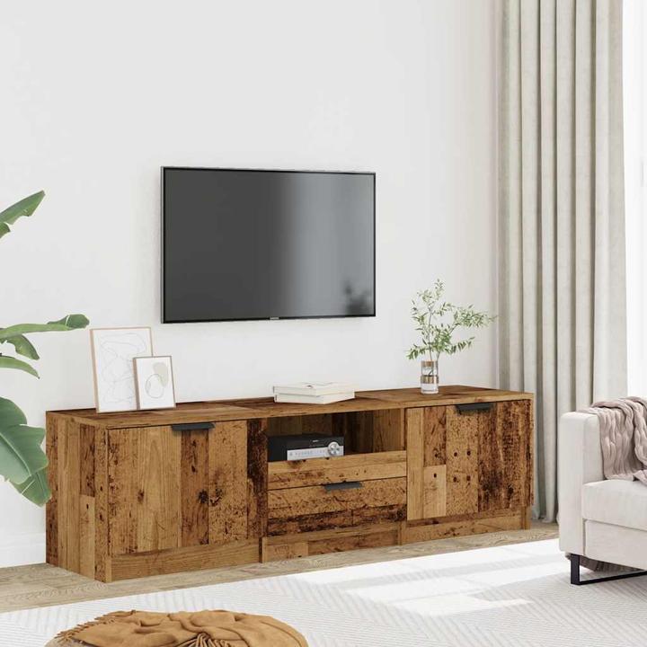Produktbild VidaXL TV-Schrank Altholz-Optik 140x35x40 cm Holzwerkstoff TV-Möbel TV-Board (140 x 35 x 40 cm)
