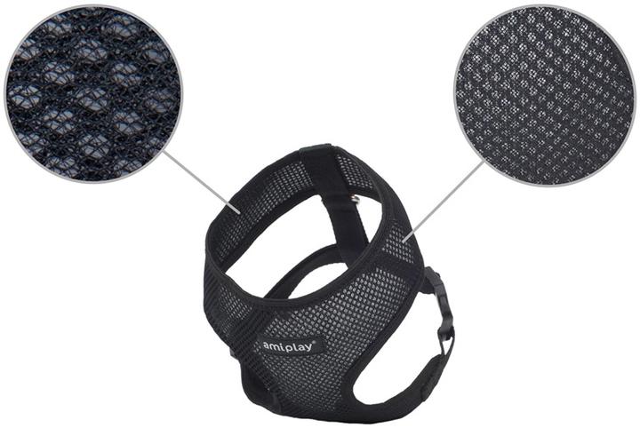 Image du produit amiplay HARNAIS SCOUT AIR M 34X40-55 CM BLACK (M, Chien, Général)