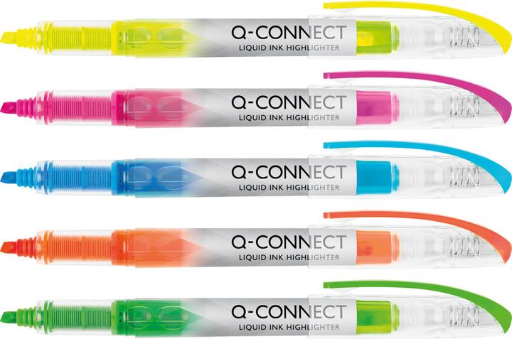 Actual product image Q-Connect Highlighter Slim (Yellow, 1 mm, 1 x)