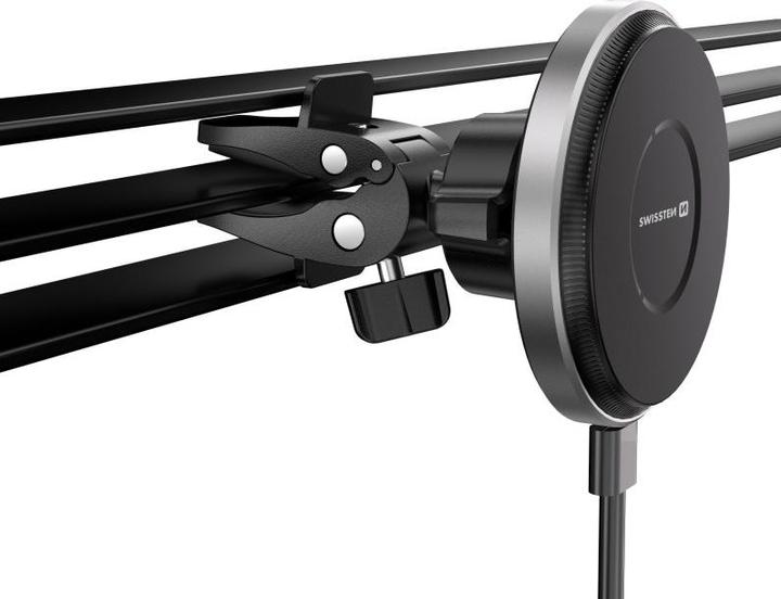 Actual product image Swissten Magnetic Car Holder Airhold with Wireless Charger 15w / 7,5w (Magsafe Compatible)
