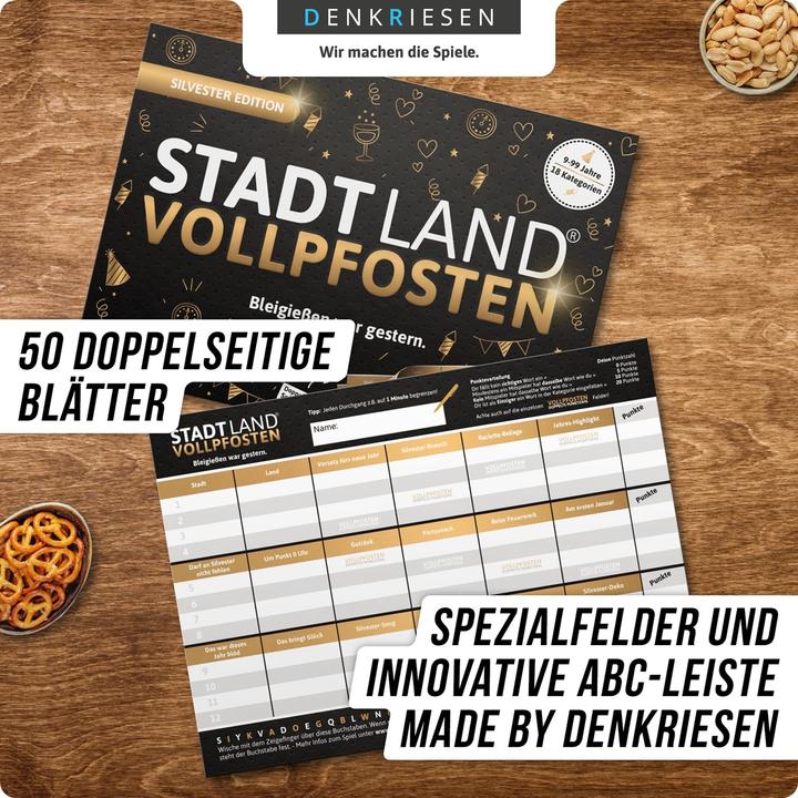 Produktbild Denkriesen Stadt Land Vollpfosten Silvester Edition (Deutsch)