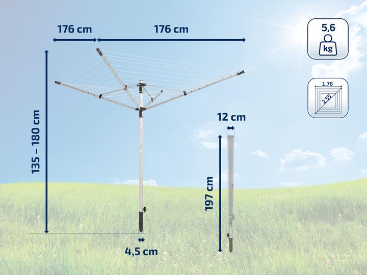 Produktbild Leifheit Wäscheschirm LinoPush 500 (50 m)