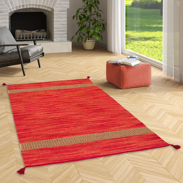 Image du produit Pergamon Tapis en coton naturel Kilim Toskana (90 x 160 cm)