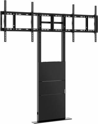 Productafbeelding Hagor Statiefsysteem 600x400mm zwart 2x 55kg/2x 55-65"/vloer-/muurbevestiging (Vloer, Muur, 65", 110 kg)