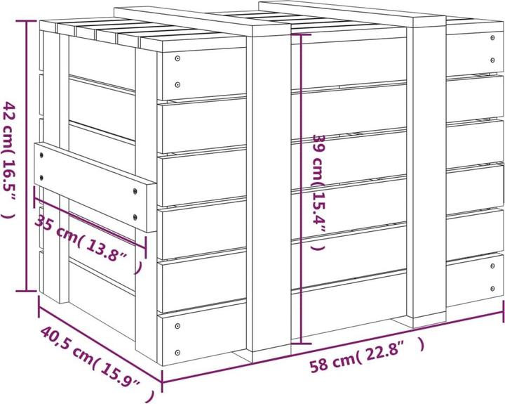 Immagine prodotto VidaXL Britteny (58 x 40,5 x 42 cm)