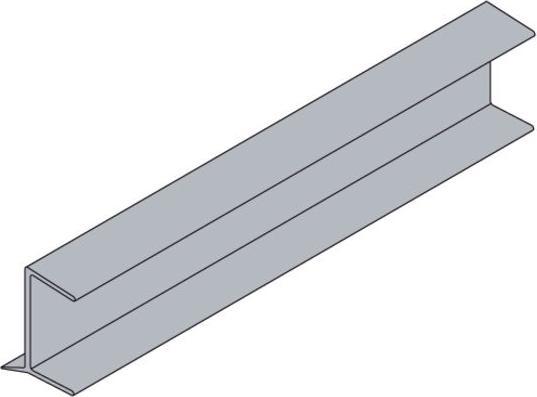Actual product image Hettich Abdichtprofil 2000 mm fr 16mm Sockel, transparent (1 pcs.)