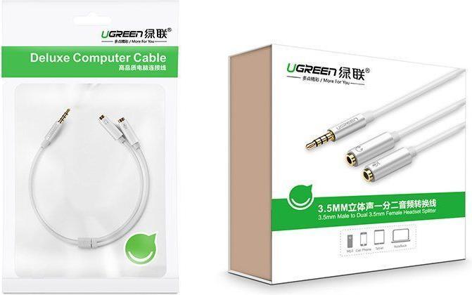 Image du produit Ugreen Séparateur de casque 3,5 mm (éclats)