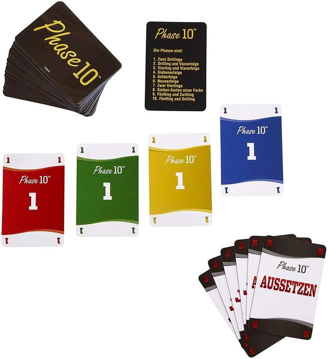 Actual product image Mattel Games Phase 10 Card Game (German)