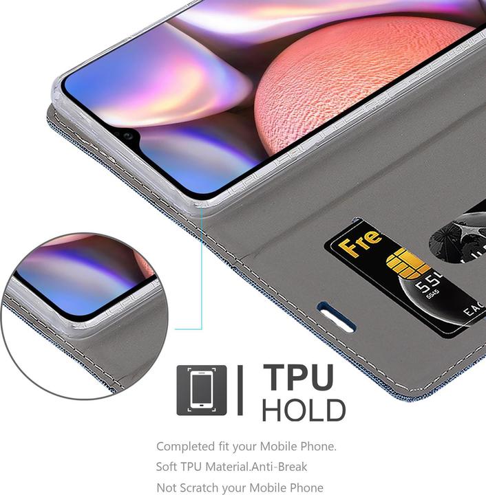 Produktbild Cadorabo Book Jeans Optik Cover (Samsung Galaxy A10s)