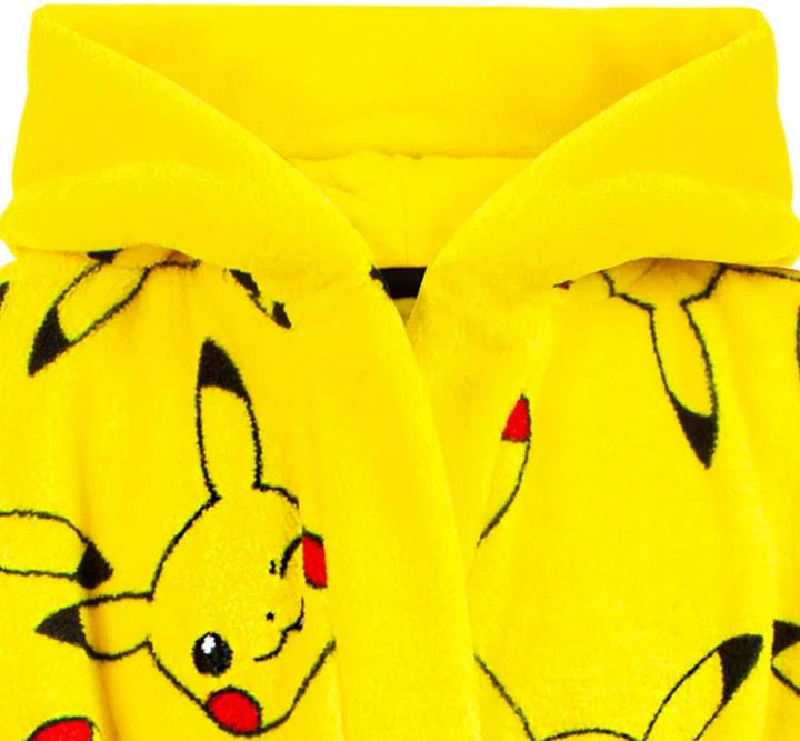 Produktbild Pokémon Childrens/Kids Pikachu Front Pocket Robe (110)