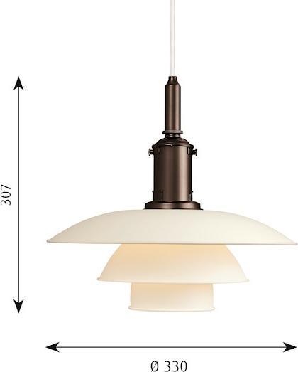 Actual product image Louis Poulsen PH 3 ½ pendant lamp (E27)