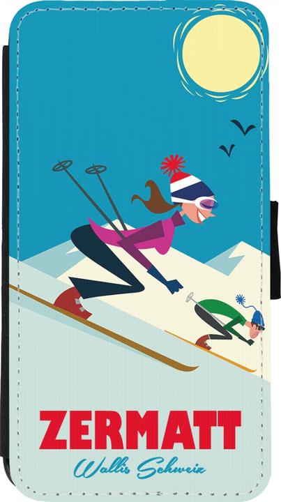 Produktbild PhoneLook Hülle Wallet schwarz Zermatt Ski Downhill (Apple iPhone 11 Pro)