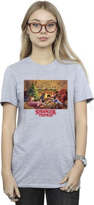 Immagine prodotto Netflix Stranger Things Christmas Gathering Maglietta Ampia Donna (3XL)