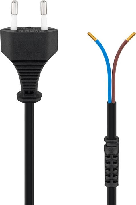 Produktbild Goobay Euro Kabel zum Konfektionieren, 1,5 m, Schwarz (1.50 m)