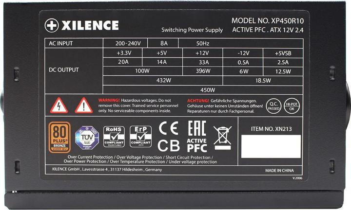Produktbild Xilence XP450R10 Gaming Series 450W (450 W)