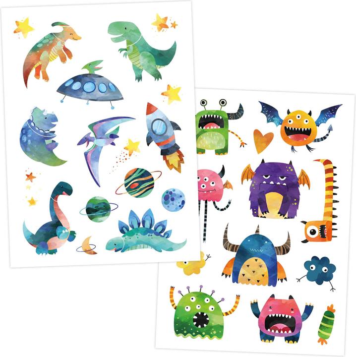 Papierdrachen Bagger & Dino
