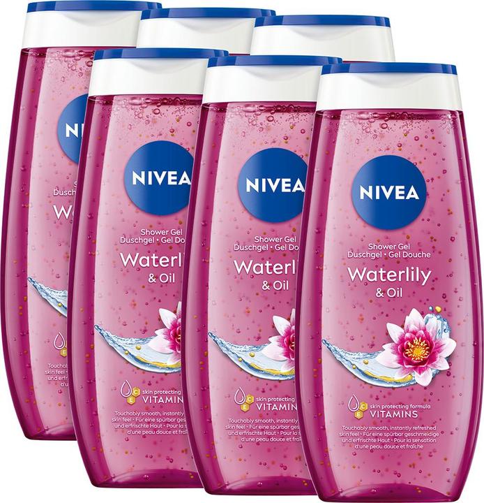 Produktbild NIVEA Multipack Duschgel Waterlily & Oil (6 Stück)