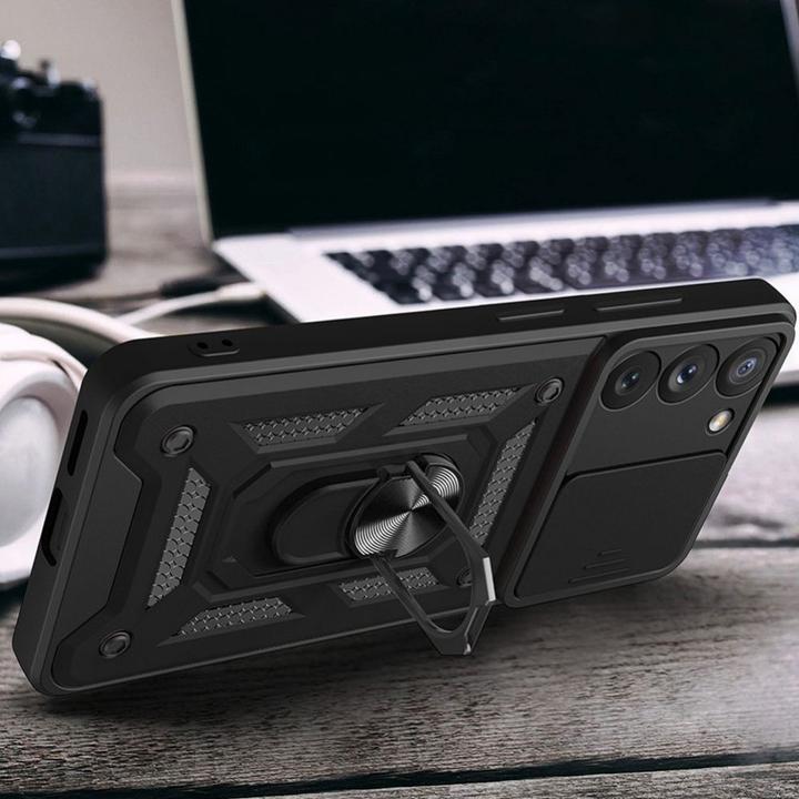 Actual product image Hurtel Hybrid Armor Camshield case for Samsung Galaxy S23+ armored case with camera cover pink (Samsung Galaxy S23+)