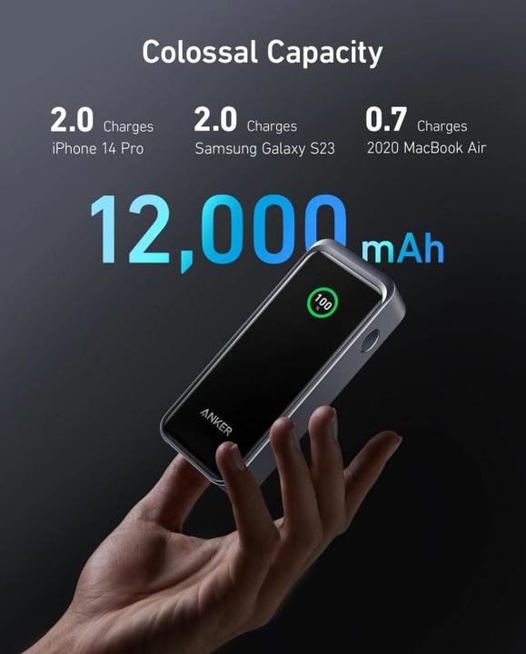 Produktbild Anker Prime Black (12000 mAh, 130 W)