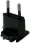 Image du produit Zebra EUROPE ADAPTER CLIP FOR POWER SUPPLY CN-000803-05, Type C (Europlug), Noir