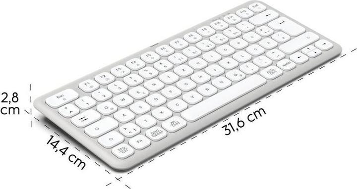 Produktbild Hama Multi-Device-Tastatur WK-500 kabellos Funk u. BT klein WS QWERTZ (DE, Kabellos)