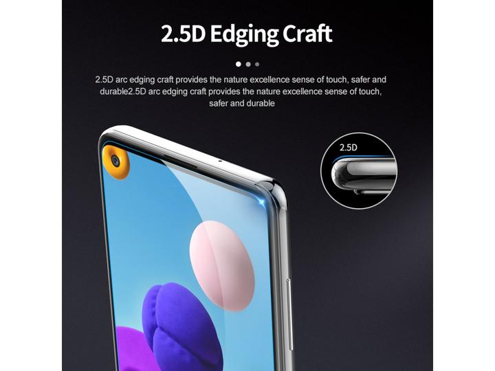 Produktbild Screenguard Samsung Galaxy A21s Panzerglas Schutzfolie Case Friendly Design (1 Stück, Samsung Galaxy A21s)