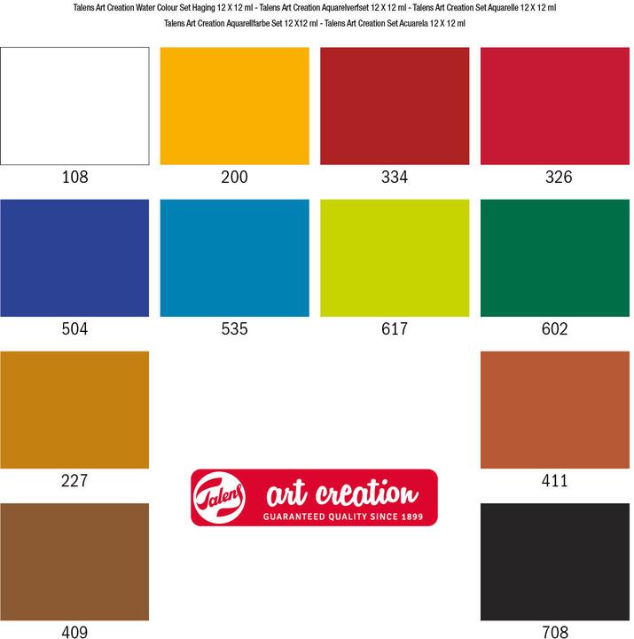 Immagine prodotto Talens Set per pittura ad acquerello 12x12ml (Multicolore, 12000 ml)