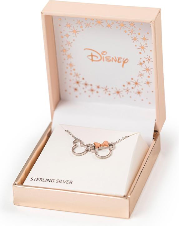 Actual product image Peers Hardy MICKEY & MINNIE - Necklace en Laiton Plaqué Argent & Rose Doré (Sterling Silver)