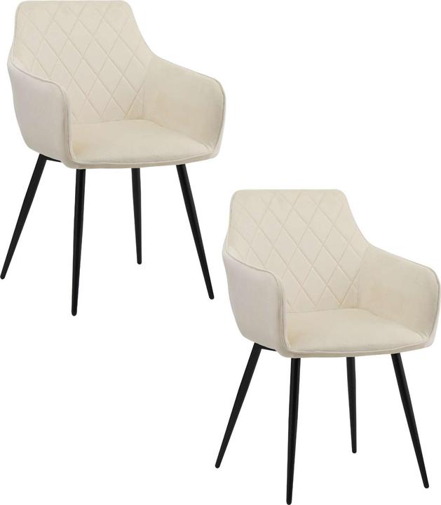 Actual product image Albatros International ALBATROS Dining room chairs set of 1/2 SALO - Modern and stylish, comfortable upholstered chair -