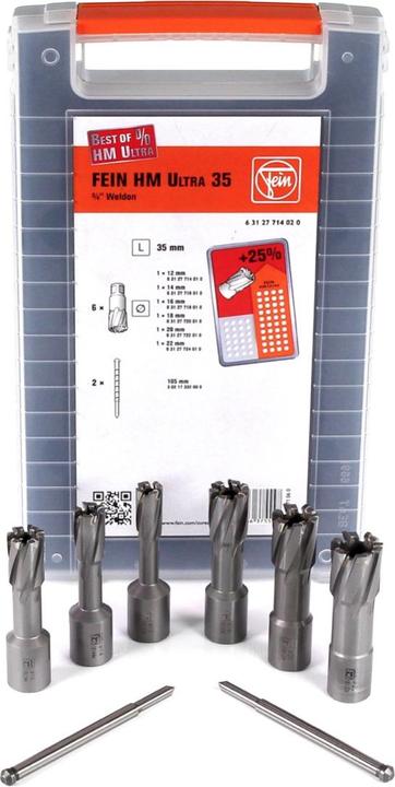 Produktbild Fein Kernbohrer-Set 63127714020 1 S (12 mm, 16 mm, 18 mm, 20 mm, 22 mm, 14 mm)