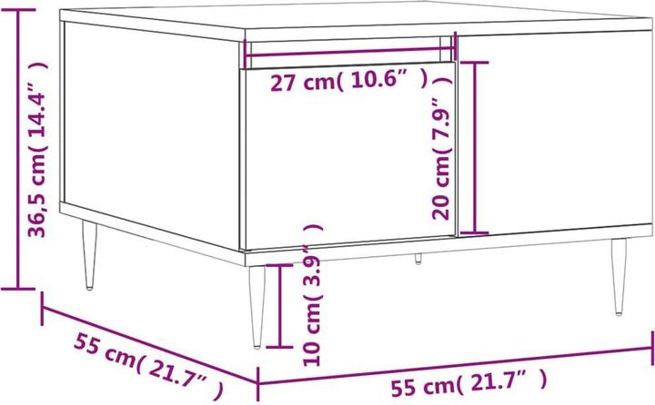 Image du produit VidaXL Kylan (55 x 55 x 36.5 cm)