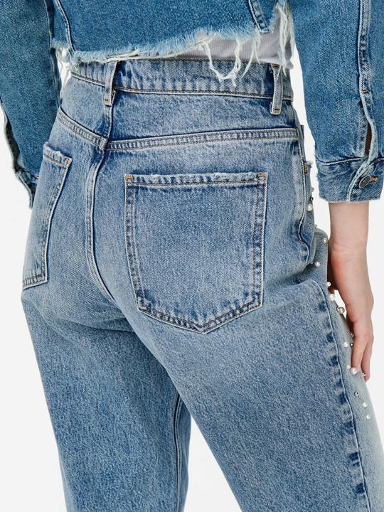 Image du produit Only ONLJanet Life Reg Jeans boyfriend perlé (32)