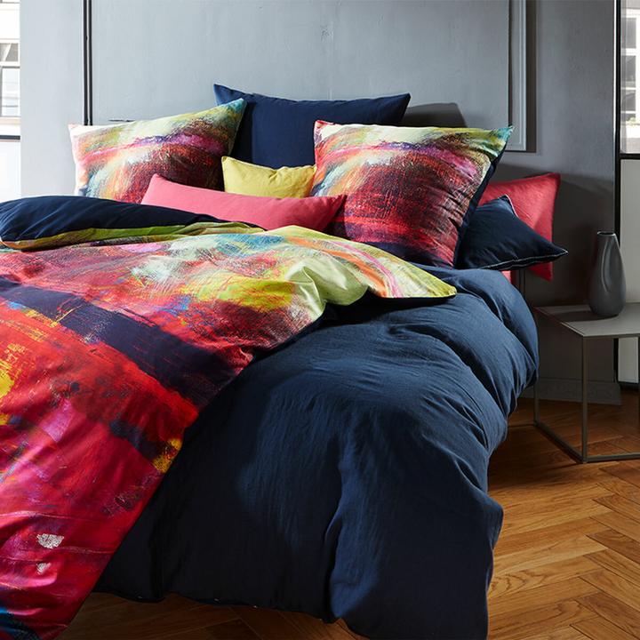 Produktbild Fleuresse Mako-Satin Bettwäsche Bed Art S Shrewsbury multicolor (Duvetbezug, 155x220 cm (80x80 cm))