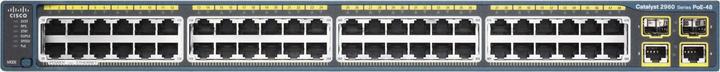 Actual product image Cisco 2960X-48LPS-L: 48 Port LAN Base SW (48 Ports)