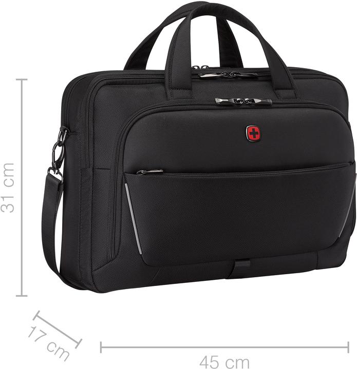 Produktbild Wenger Meteor Brief 16 - 17" Laptop-Tasche mit Tablet-Fach - schwarz (17")